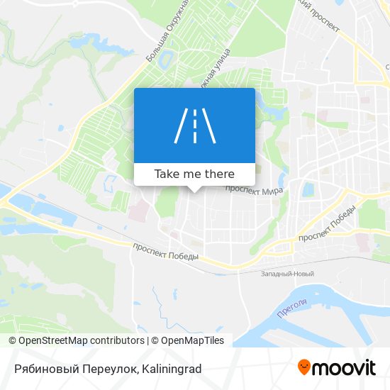 Рябиновый Переулок map