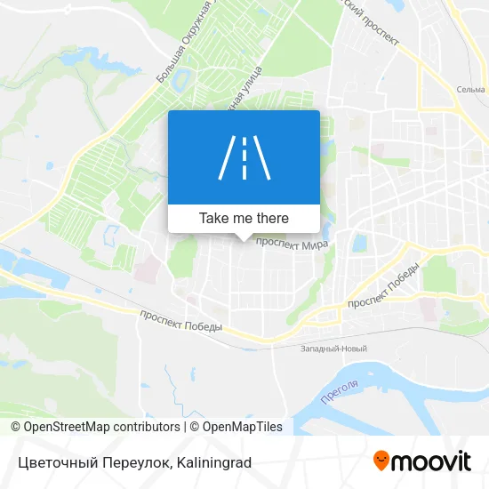 Цветочный Переулок map
