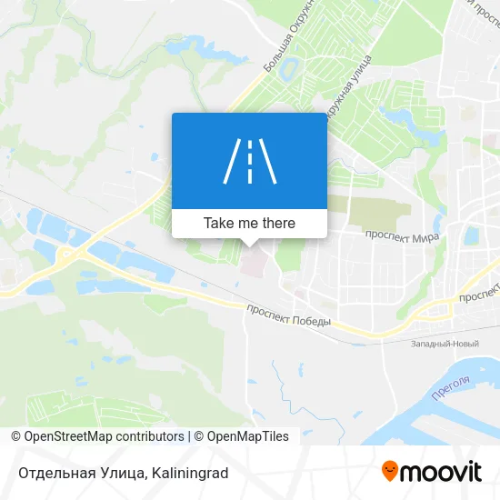 Отдельная Улица map