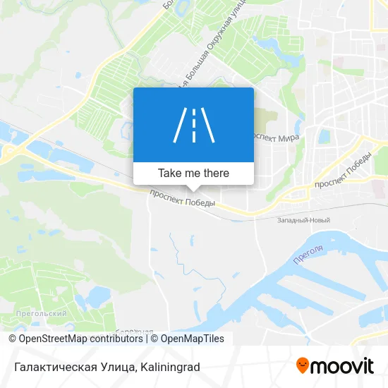 Галактическая Улица map