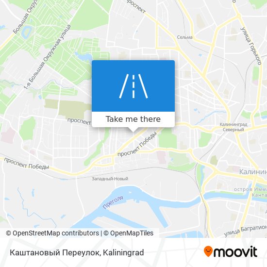 Каштановый Переулок map