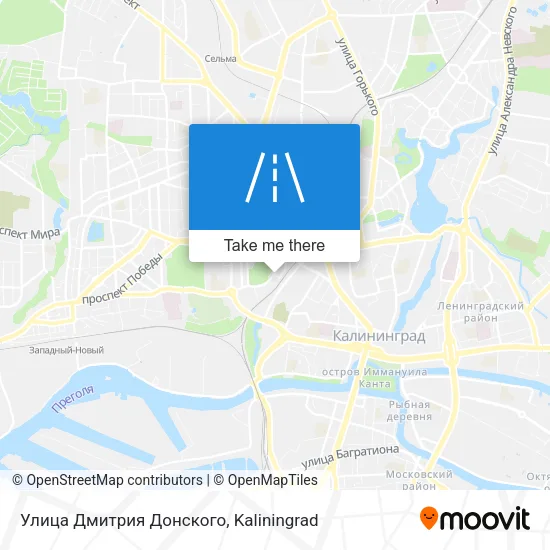 Улица Дмитрия Донского map
