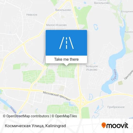 Космическая Улица map