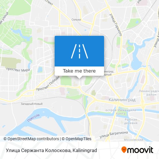 Улица Сержанта Колоскова map