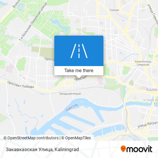 Закавказская Улица map