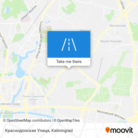 Краснодонская Улица map