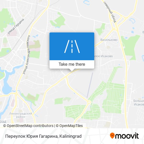 Переулок Юрия Гагарина map