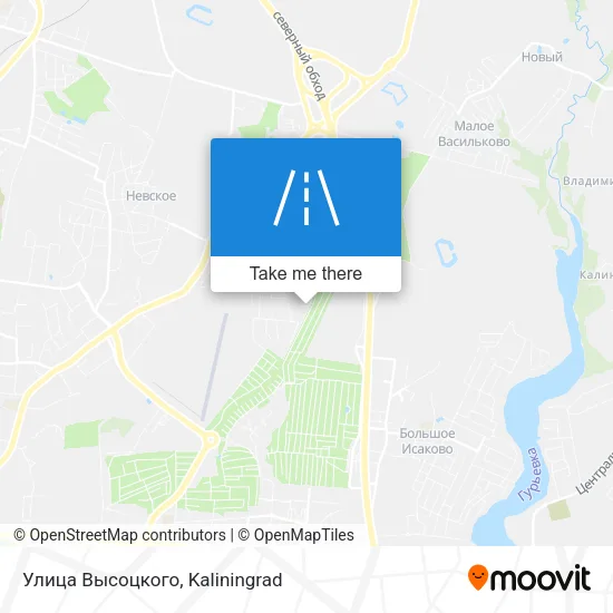 Улица Высоцкого map