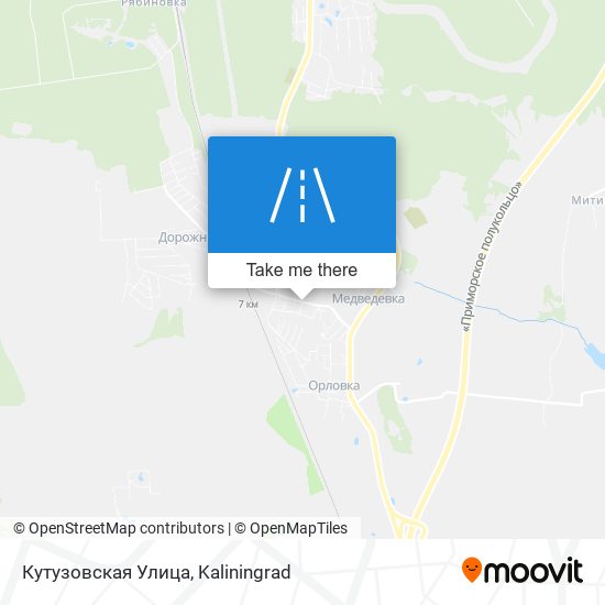 Кутузовская Улица map