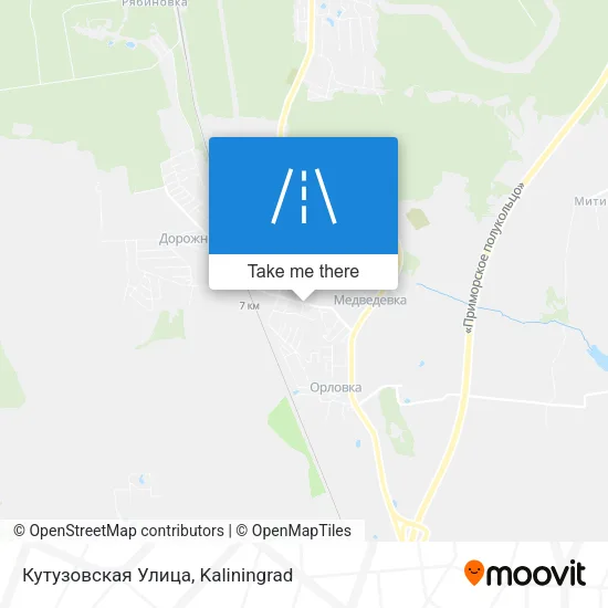 Кутузовская Улица map