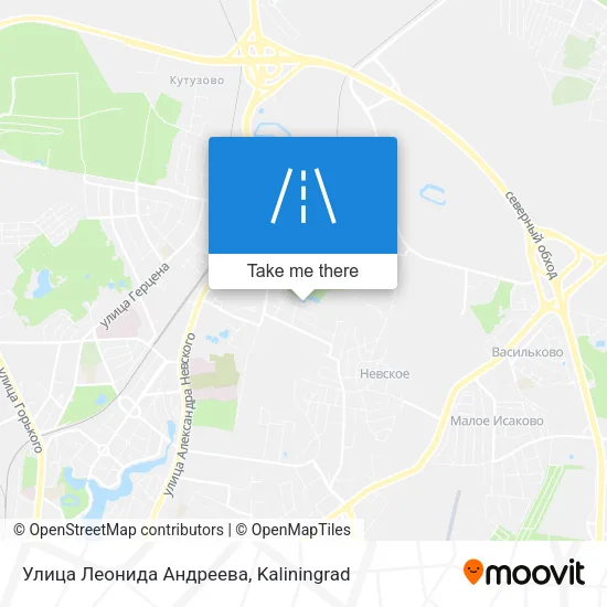 Улица Леонида Андреева map