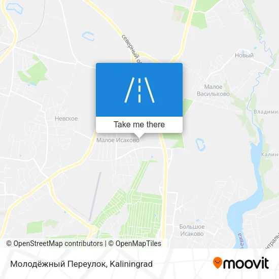 Молодёжный Переулок map