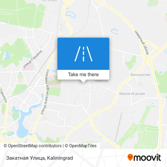 Закатная Улица map