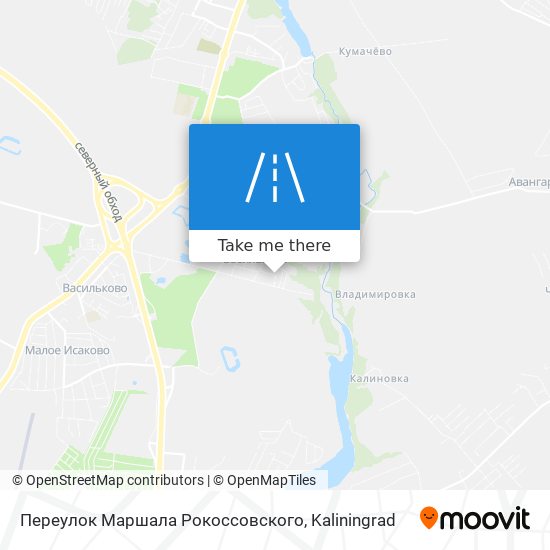 Переулок Маршала Рокоссовского map