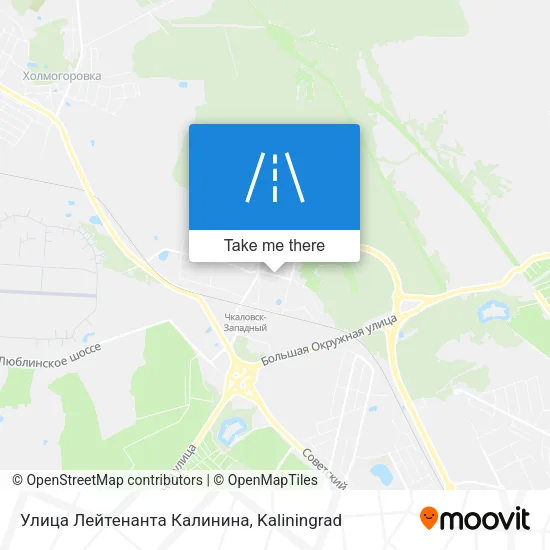 Улица Лейтенанта Калинина map