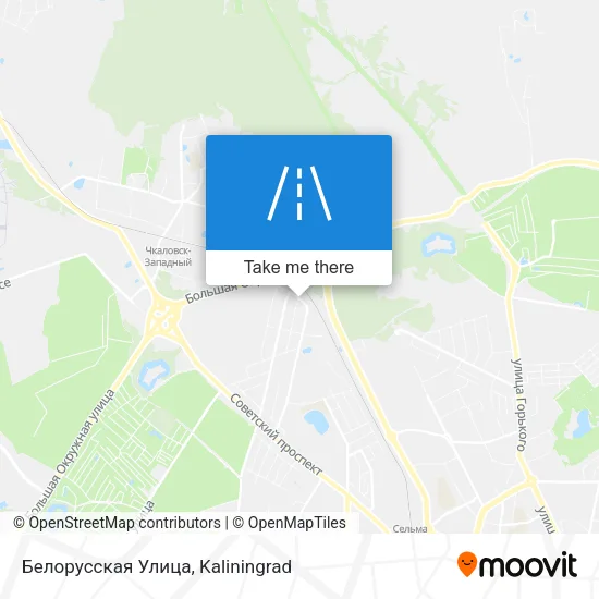 Белорусская Улица map
