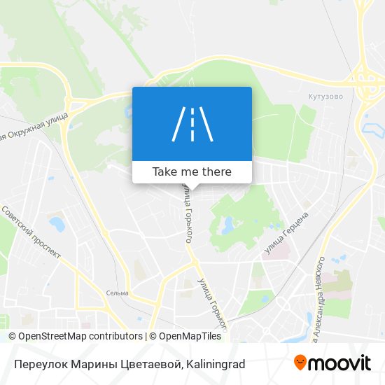 Переулок Марины Цветаевой map