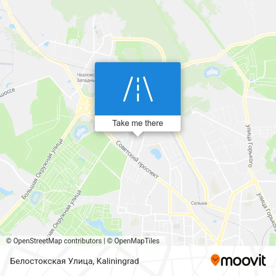 Белостокская Улица map