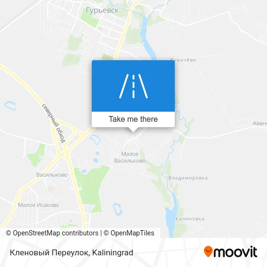 Кленовый Переулок map