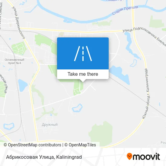 Абрикосовая Улица map