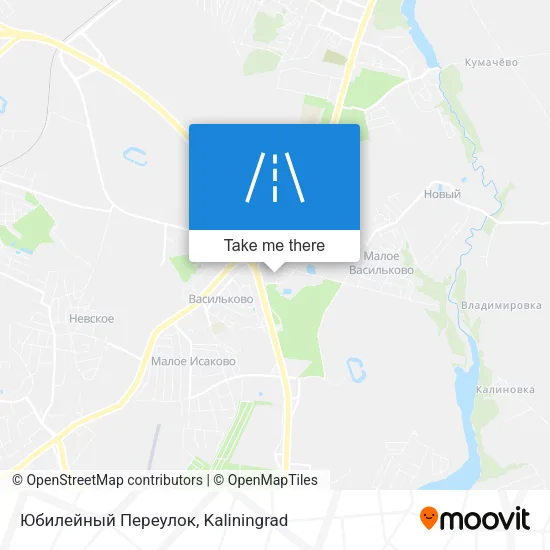Юбилейный Переулок map