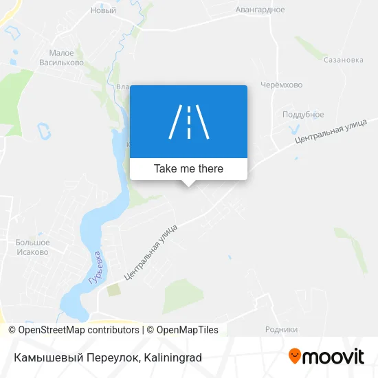 Камышевый Переулок map