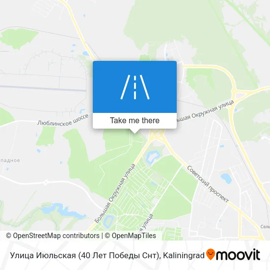 Улица Июльская (40 Лет Победы Снт) map
