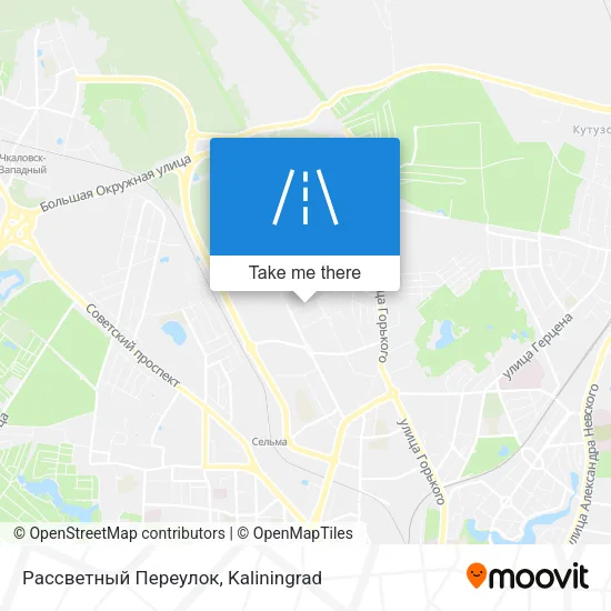 Рассветный Переулок map