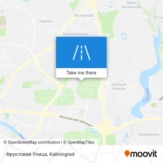 Фруктовая Улица map