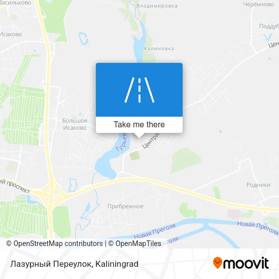 Лазурный Переулок map