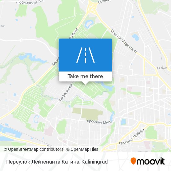 Переулок Лейтенанта Катина map