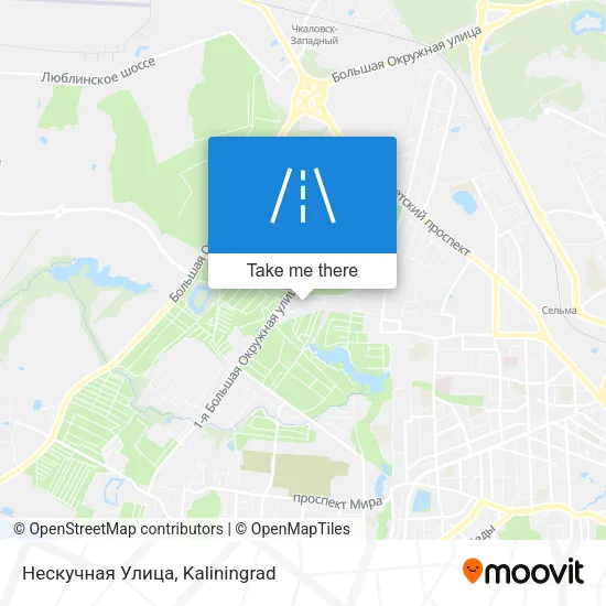 Нескучная Улица map