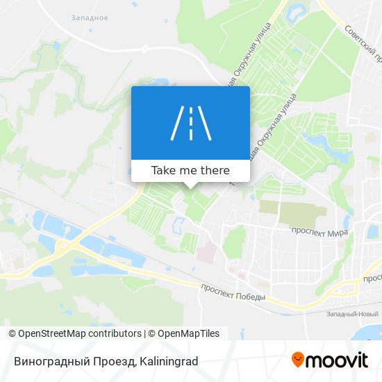 Виноградный Проезд map