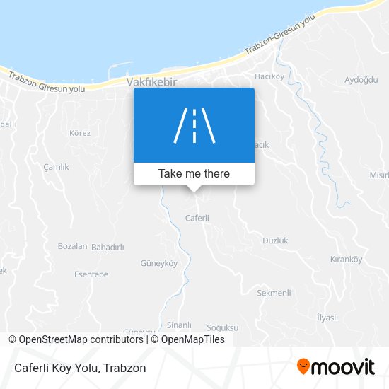 Caferli Köy Yolu map