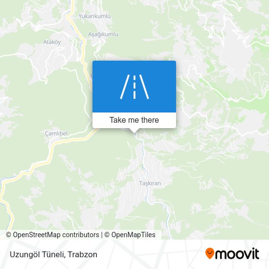 Uzungöl Tüneli map