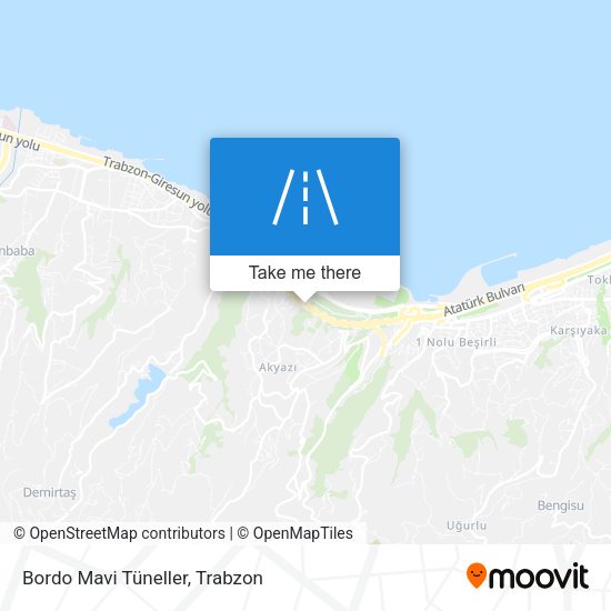 Bordo Mavi Tüneller map
