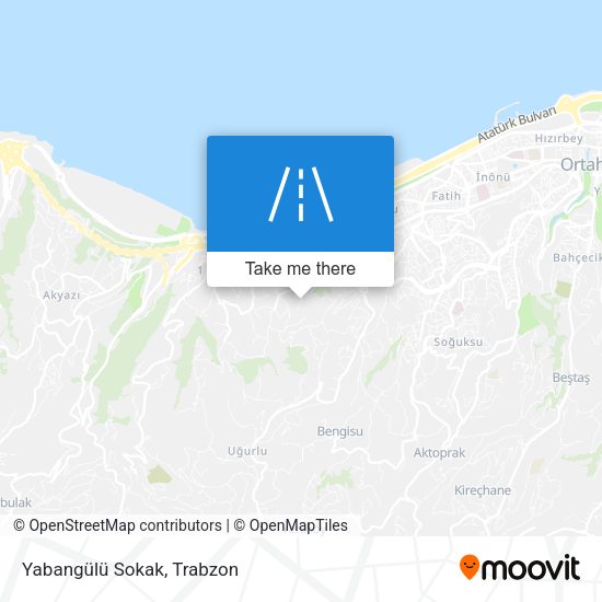 Yabangülü Sokak map