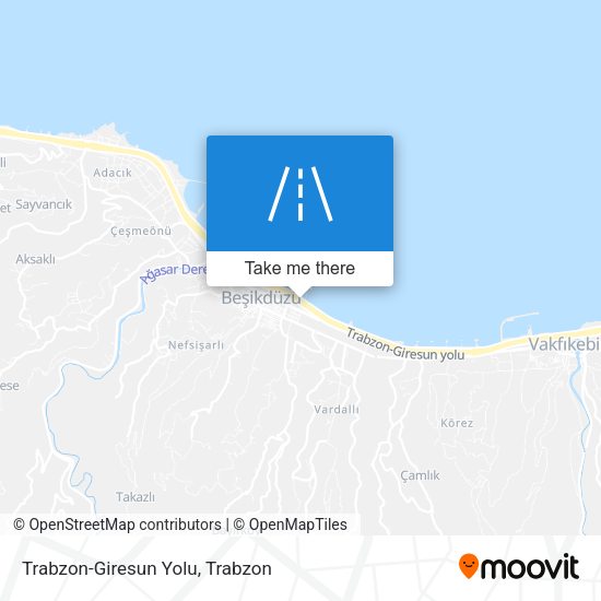 Trabzon-Giresun Yolu map