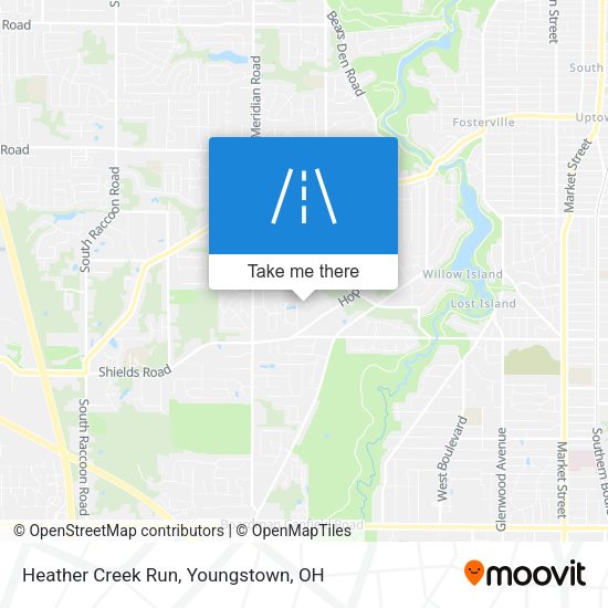 Heather Creek Run map