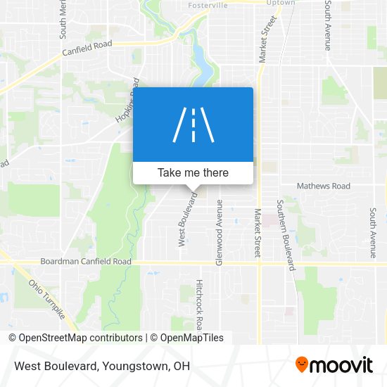 West Boulevard map