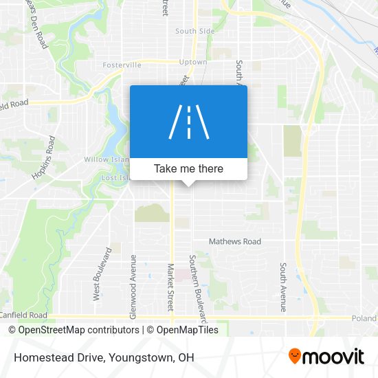 Homestead Drive map