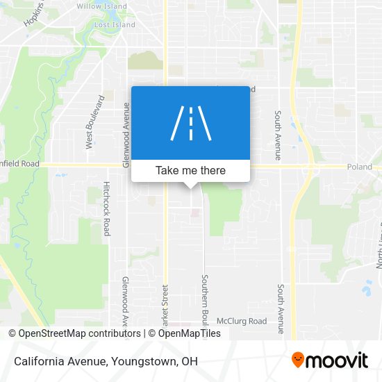 California Avenue map