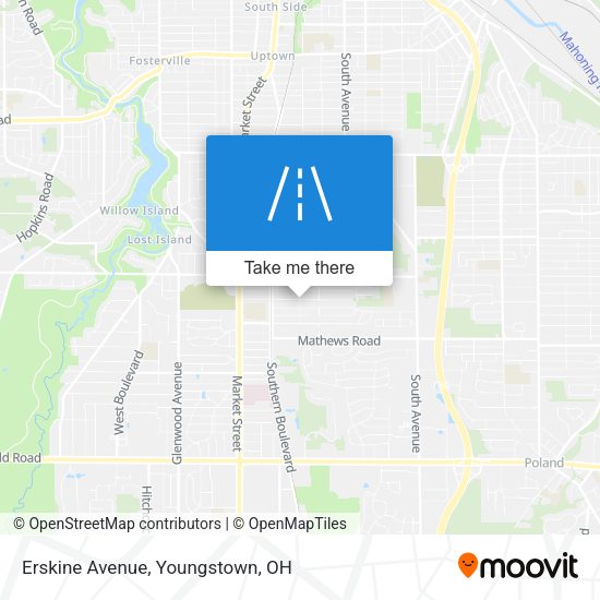Mapa de Erskine Avenue