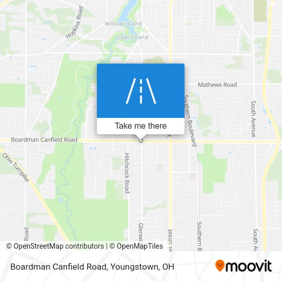Boardman Canfield Road map
