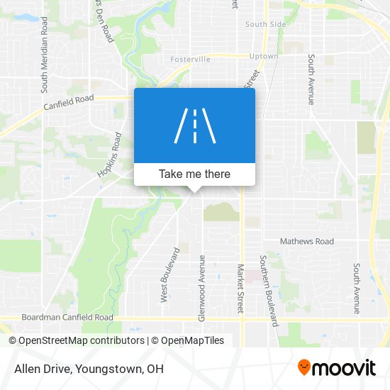 Allen Drive map