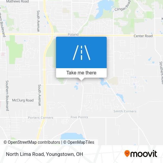 North Lima Road map