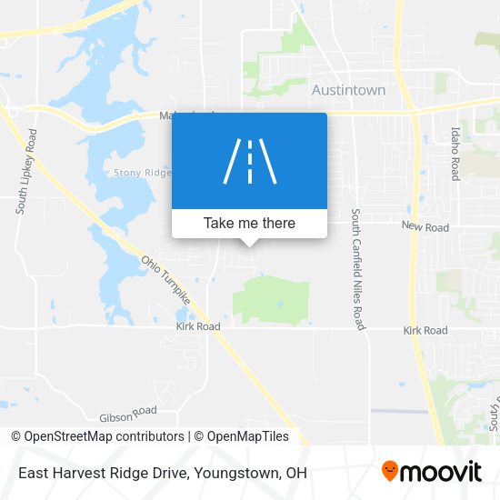East Harvest Ridge Drive map