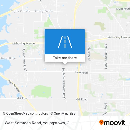 West Saratoga Road map