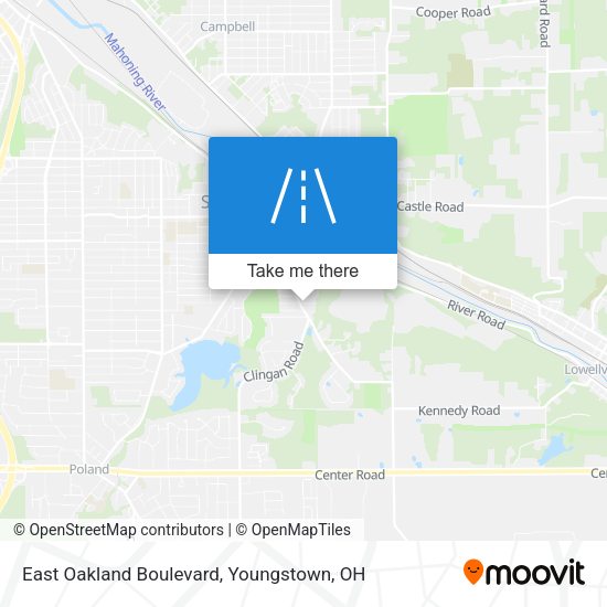 East Oakland Boulevard map