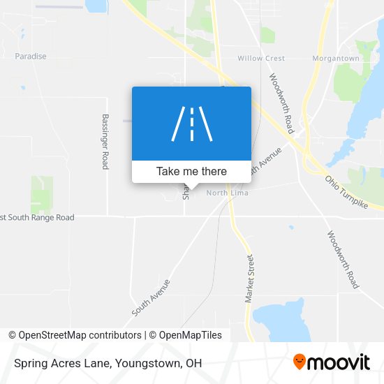 Spring Acres Lane map